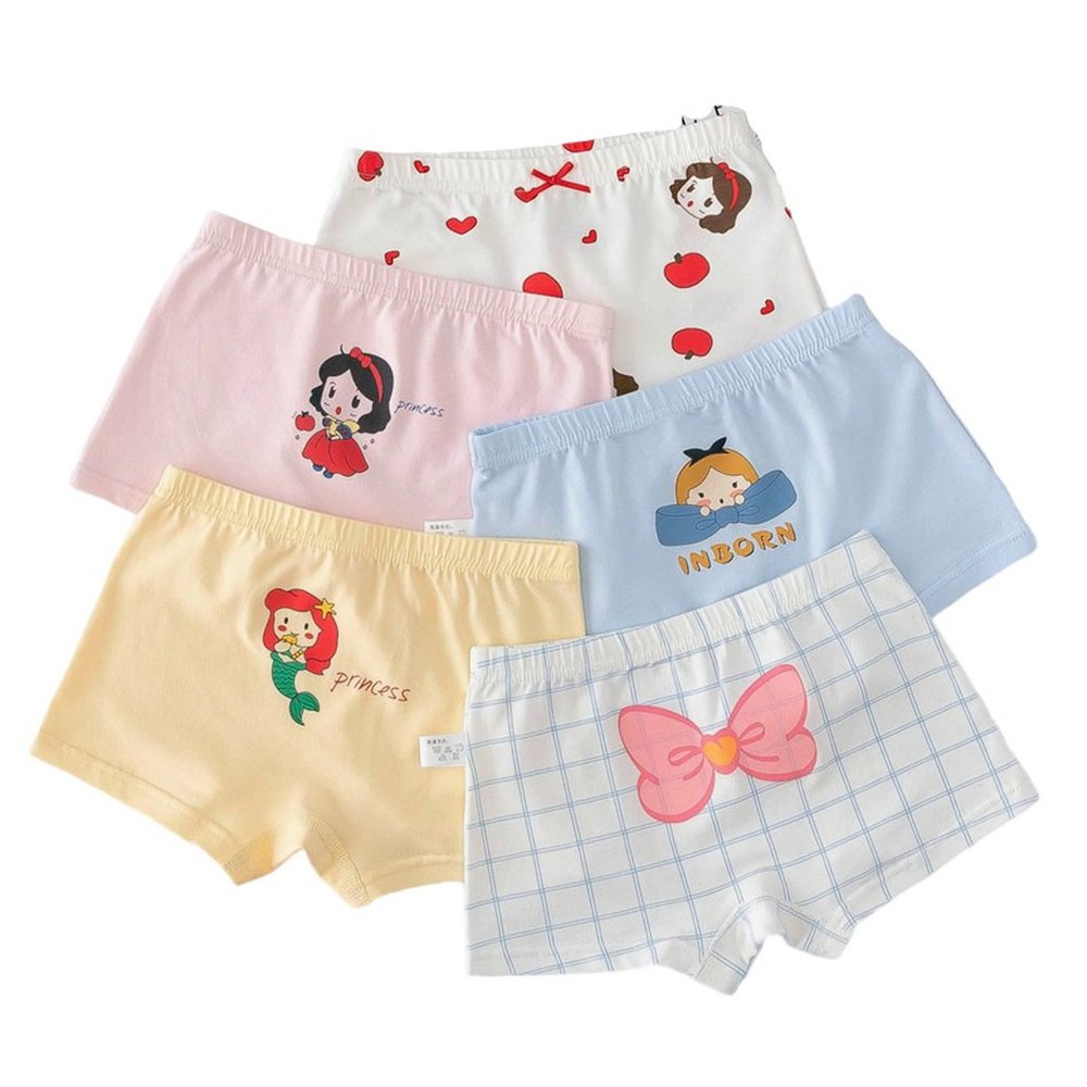 SywzX&xfybz Little Girls Cotton Shorts Toddler Panties Baby Princess Underwear (Pack of 5)