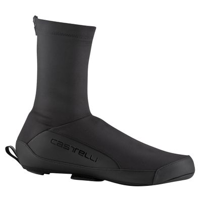 CASTELLI Mens Unlimited Shoecover, Warm, Weather-Resistant Cycling Protection Apparel for Road, MTB & Gravel Rides - Black - X-Large