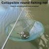 Altsuceser Foldable Fishing Net, Portable Prawn Baits Crab Shrimp Net Drop Landing Fishing Pier Harbors Pond Collapsible Net Easy Use Fish Trap A 100cm view 2