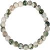 Kashish Gems & Jewels 6mm Smooth Round Jasper Natural Gemstone Beaded Unisex Gift Stretch Bracelet (18cm) view 2