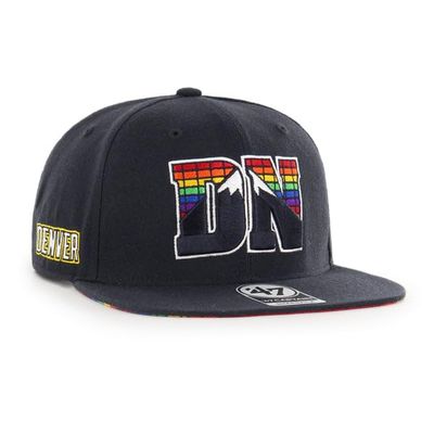 47 Nuggets 22 City Edition Captain Snapback Flat Brim Hat Cap Adjustable