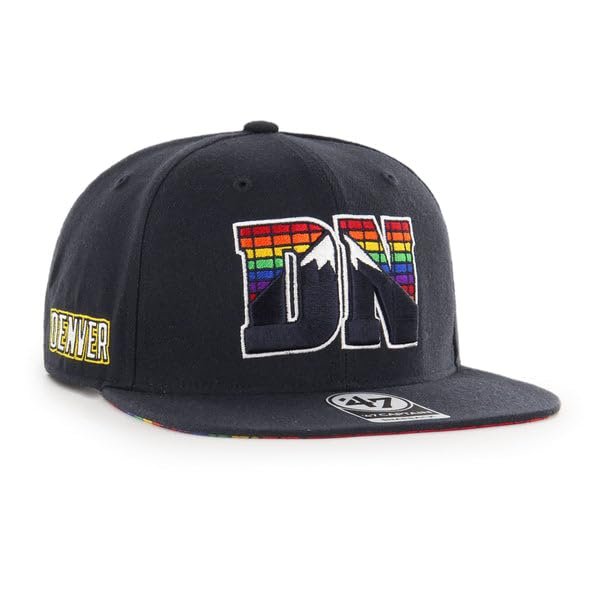 47 Nuggets 22 City Edition Captain Snapback Flat Brim Hat Cap Adjustable