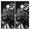 Styubn Cornhole Board Wraps White Black Tiger Cornhole Skins for Boards,Skin Decal Vinyl Wrap for Cornhole Game Board Bag Toss (2xpcs.) view 2