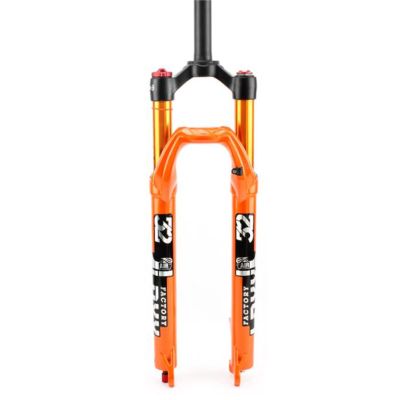 ZECHAO 27.5/29in Mountain Bike Suspension Forks,9mm Rebound Adjustment 100mm Travel Manual Lockout/Remote Lockout Air Fork Outdoor (Color : Straight Manual Lock, Size : 29inch)