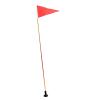 4ft Kayak Safety Flag Kayaking Visibility Kit with Mount Base Sturdy Holder Dinghy Kayak Flag Track Mount for Dinghy Kayak Yacht Kayak Canoe