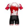 Sparx Mens Elite Aerosuit Triathlon Suit Mens Short Sleeve Tri Suit Skinsuit (Canada, Small) view 4