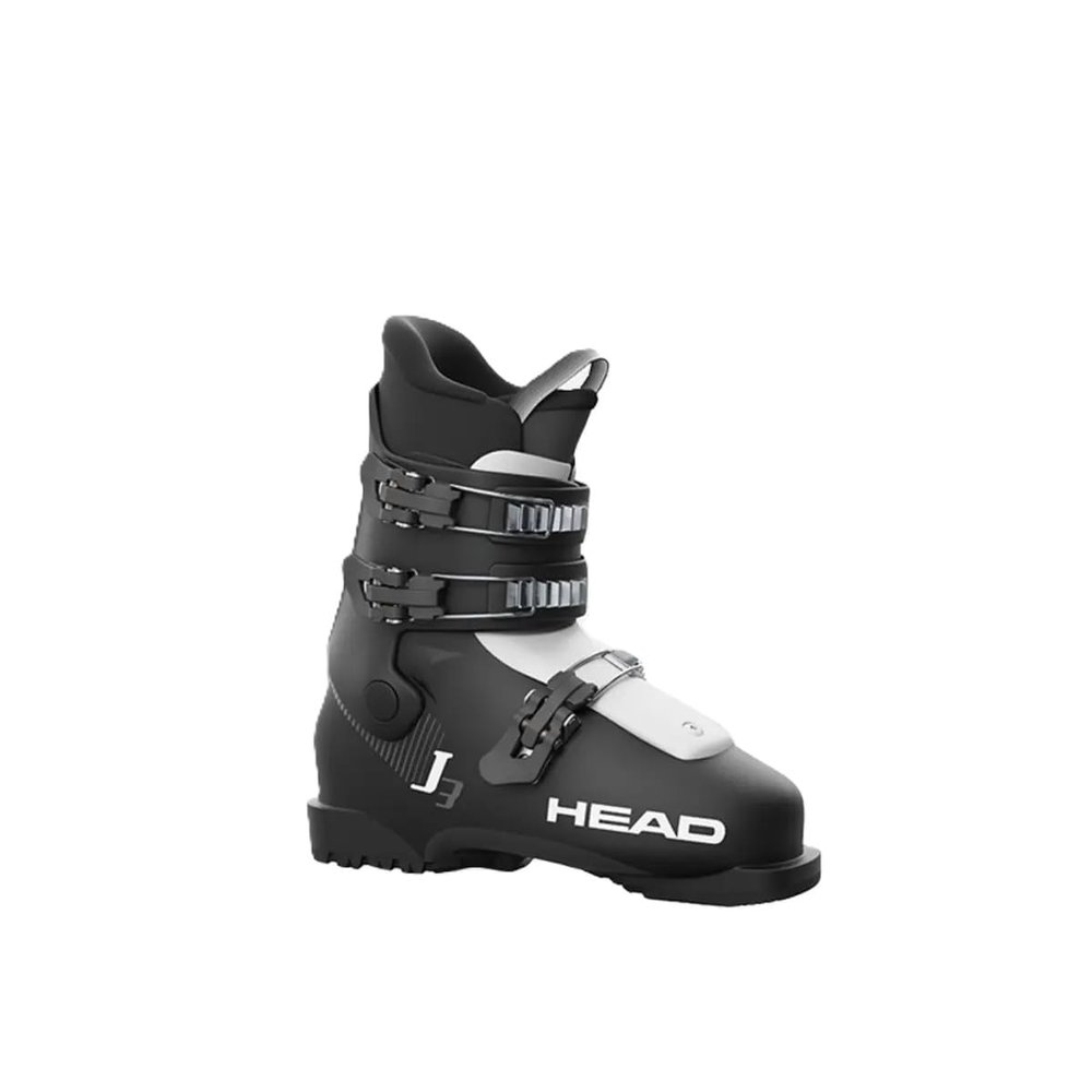 HEAD J3 Junior Alpine Ski Boots (Black/White, 23.5)