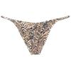 Botmois Men's Leopard Hight Cut Bikini Briefs Leopard Underwear Male Bulge Pouch Ruched Hip Underpants Tiny Waist Swimsuit 3-Pack(Stripe Leopard,Orange Leopard,Green Leopard) M view 3