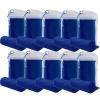 immoono 10 Pack Cooling Towels Bulk Microfiber Ice Towel Quick Dry Breathable Chilly Sweat Towel Stay Cool Towel for Neck Face Yoga Gym Workout Running Beach with Carabin Bag, 40x12'', Dark Blue view 1