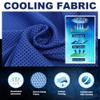 immoono 10 Pack Cooling Towels Bulk Microfiber Ice Towel Quick Dry Breathable Chilly Sweat Towel Stay Cool Towel for Neck Face Yoga Gym Workout Running Beach with Carabin Bag, 40x12'', Dark Blue view 4
