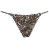 Botmois Men's Leopard Hight Cut Bikini Briefs Leopard Underwear Male Bulge Pouch Ruched Hip Underpants Tiny Waist Swimsuit 3-Pack(Brown Leopard,Black Leopard,Color Leopard) XL view 3