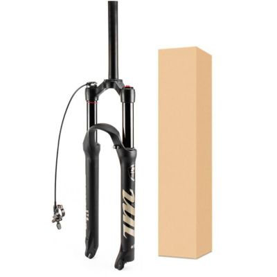 ZECHAO Mountain Bike Front Fork,120mm Travel Aluminum Alloy 26/27.5/29" Shock Absorber Spring Front Fork Air Bike Suspension Fork Outdoor (Color : Straight Remote Lock, Size : 29inch)