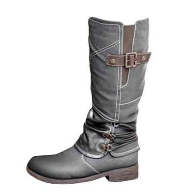 Cowboy Boots For Women White Short Women's Cowgirl Western Knee High Boots, Pointed Toe Medium Chunky Heel Stitching Pull On Cowboy Boots for Ladies