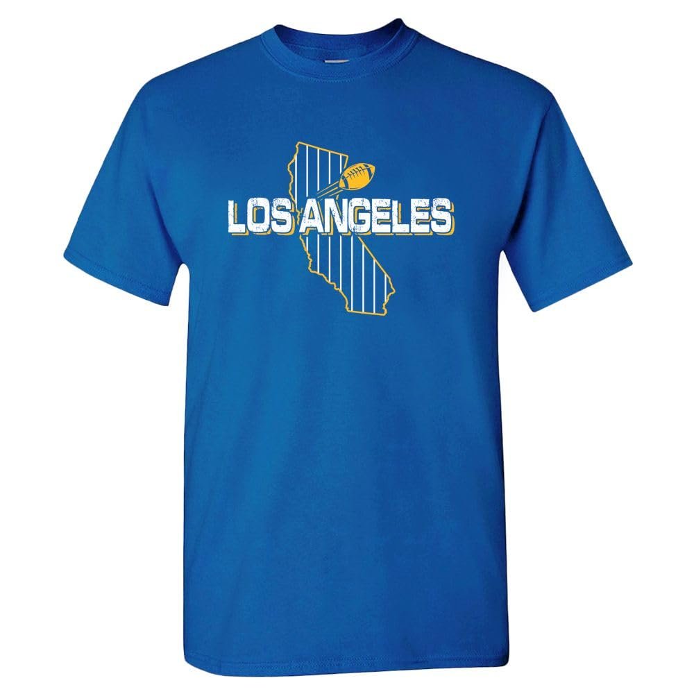 Los Angeles Football Field Fans Shirt (Royal T-Shirt, 3XL)