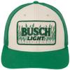 Brew City Beer Gear Busch Light Corn Stalks Adjustable Snapback Trucker Hat Green view 2