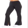 Balance Collection Womens Jia High Rise Side Slit Bootcut Pant, Black view 3