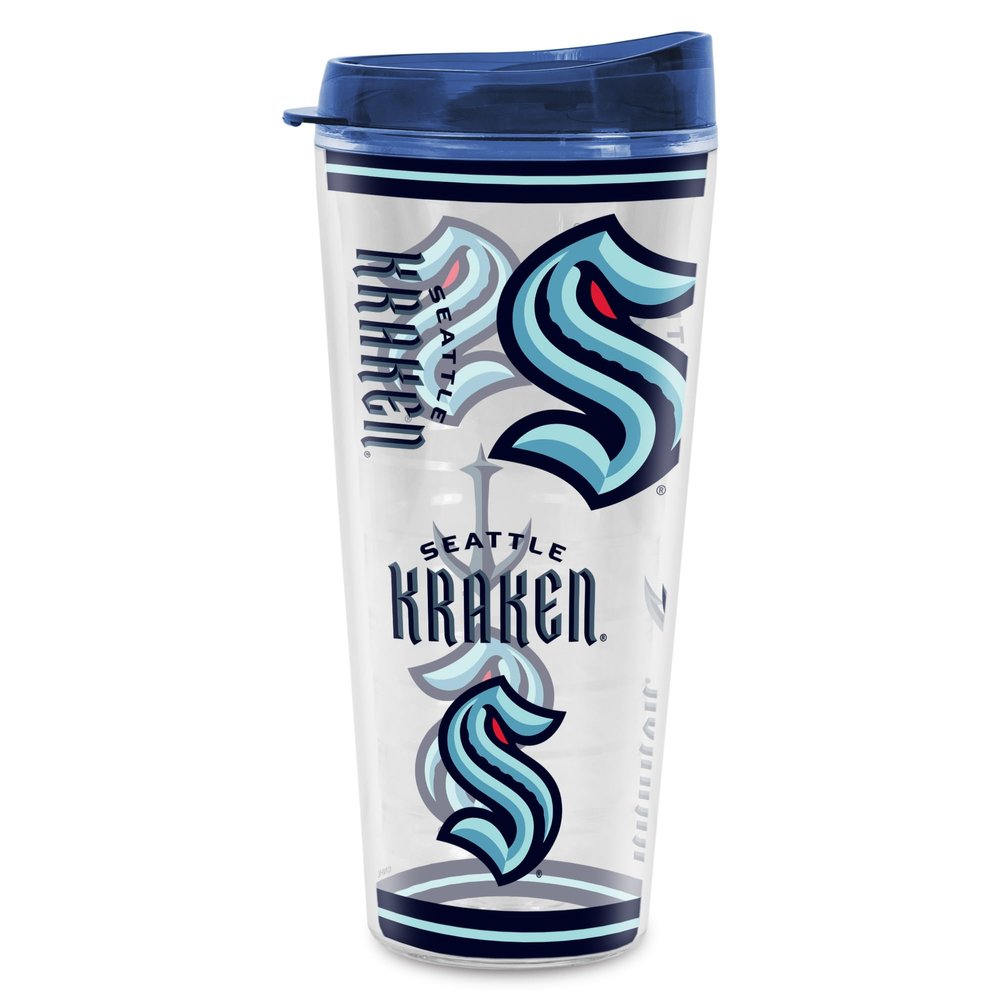 Rico Industries NHL Hockey Seattle Kraken Mayhem Double Wall 20oz Tritan Tumbler