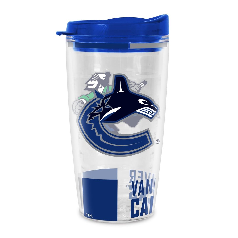 Rico Industries NHL Hockey Vancouver Canucks Classic Double Wall 16oz Tritan Tumbler
