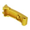 NDZ Performance Grip Safety for Smith & Wesson Shield EZ Equalizer 9mm, Increased Grip, Wavy Texture, Made in The USA - Gold view 4