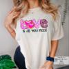 Love is All You Need Shirt Valentine's Day Shirts Cute Valentine Vneck T-Shirt #00254_66 view 3
