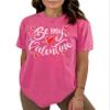 NACRE APPAREL Be My Valentine Shirt Cute Valentine Shirts Couple T-Shirts Valentine's Day Gift #00248_82 view 1