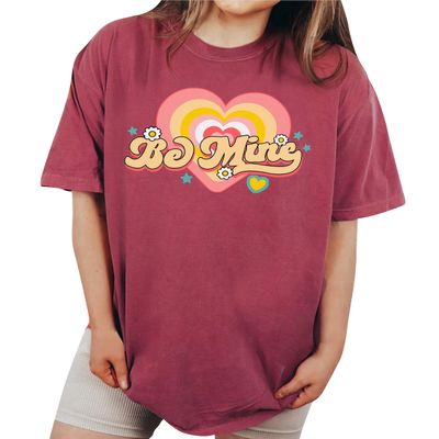 Be Mine Shirt Valentine's Day Shirts Cute Heart T-Shirt Valentine Women Outfits #00260_43