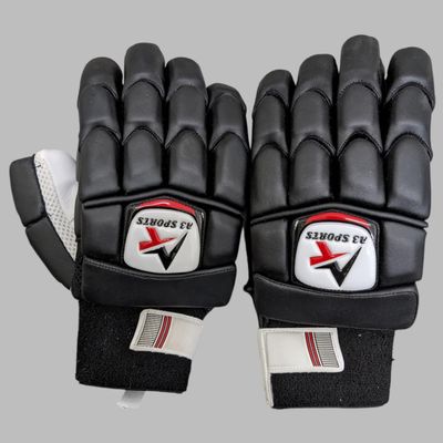 A3 Sports Aerolite Cricket Batting Gloves (Black, Large Men's, Right)