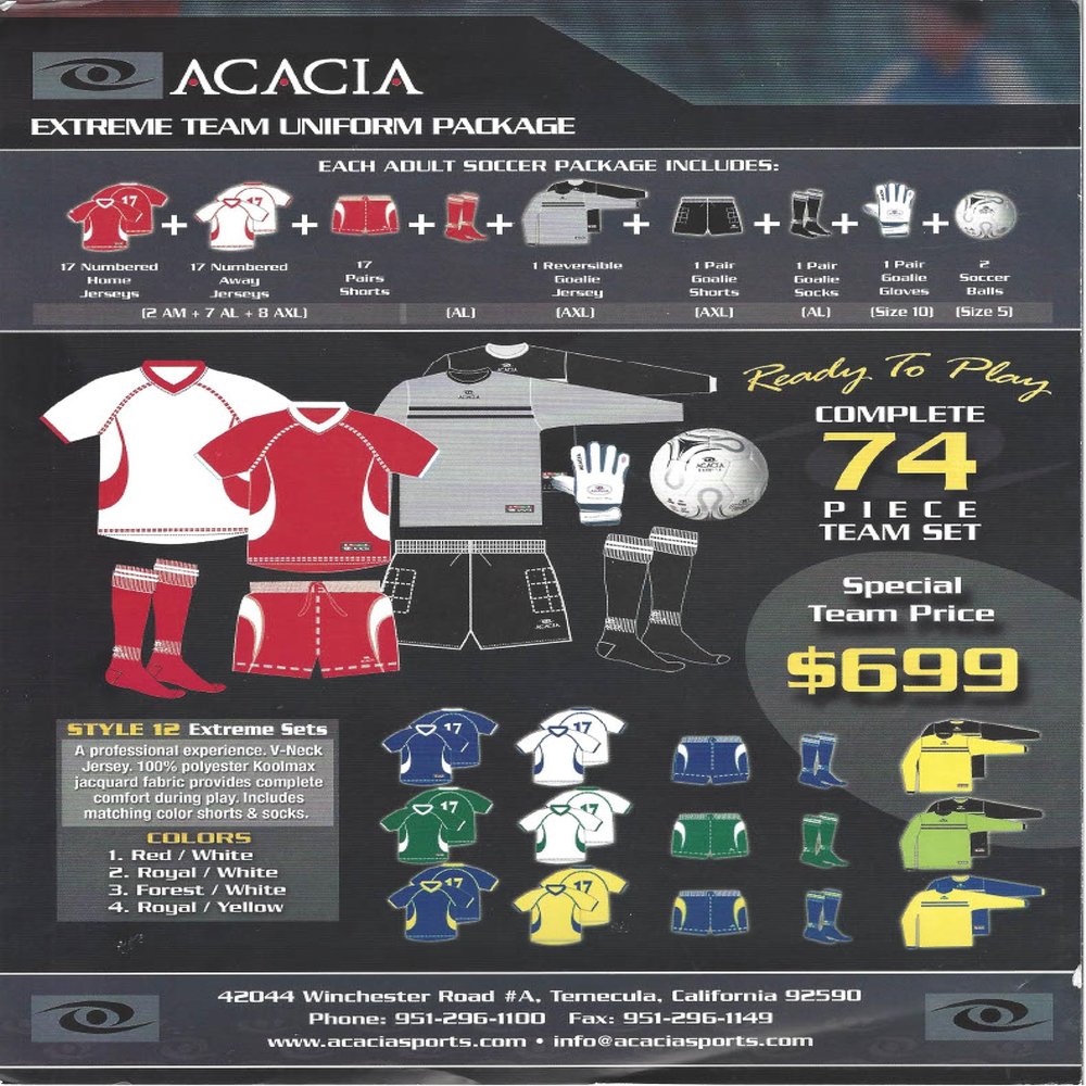 ACACIA Extreme Soccer KIT