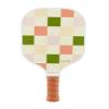 LUXE Pickleball Paddle | Leisure Edition | Cute, Fun, Stylish, Aesthetic Checkered Pickle Ball Paddles with Textured Fiberglass Surface for High Spin | Non-Slip, Comfortable Grip (Party Checker) view 1