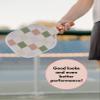 LUXE Pickleball Paddle | Leisure Edition | Cute, Fun, Stylish, Aesthetic Checkered Pickle Ball Paddles with Textured Fiberglass Surface for High Spin | Non-Slip, Comfortable Grip (Party Checker) view 3