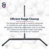 Standard Golf Range Ball Pusher | Efficient Cleanup for Practice Areas | Wide Head & Durable PVC Design view 2