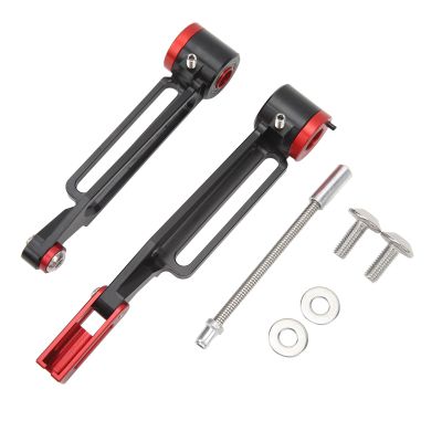 Alomejor Folding V Brake Aluminium Alloy Folding Brake Part Accessories Black