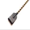 Genuine Leather Handcrafted Riding Crop - 20" or 29" Riding Accessory - Premium and Gentle Crops for Horses (Black and Gold, 29 Inches) view 2