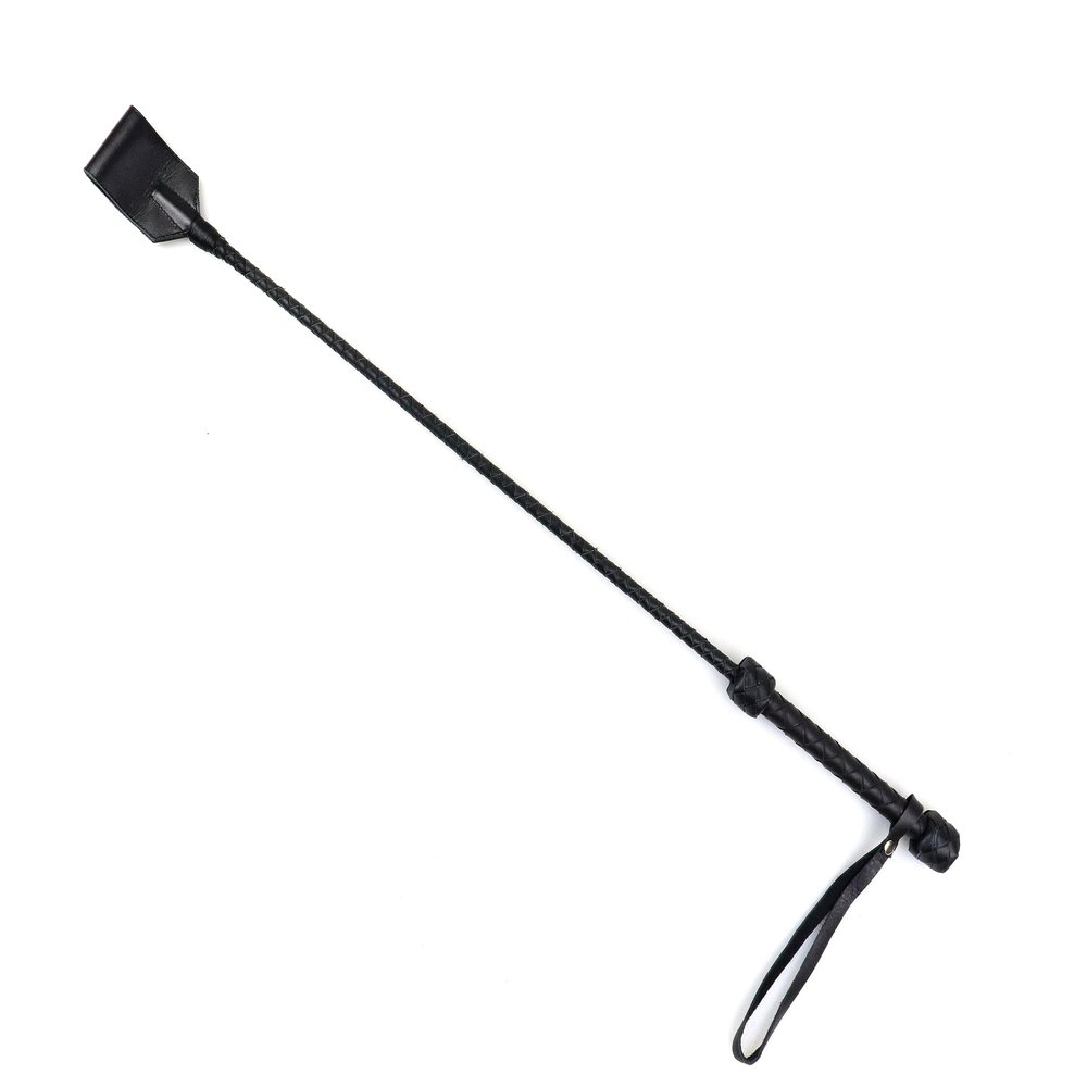 Genuine Leather Handcrafted Riding Crop - 20" or 29" Riding Accessory - Premium and Gentle Crops for Horses (Black, 29 Inches)