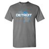 Xtreme Apparrel Detroit Football Field Fans Shirt (Charcoal T-Shirt, 2XL) view 1