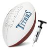 Franklin Sports NFL Tennesseee Titans Autograph Football - Official Size White Panel Souvenir Football for Autographs + Signatures - NFL Team Fan Shop Memorabilia Ball for Display view 1