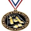 2.75" 1st Place Cornhole Shadow Medal Award, Gold Trophy Medal 50 Pack view 1