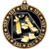 2.75" 1st Place Cornhole Shadow Medal Award, Gold Trophy Medal 50 Pack view 2