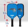 Franklin Sports NBA Orlando Magic Pickleball Paddle - Official NBA Team Rackets - USAP (USAPA) Approved Premium Quality Pickleball Paddles - Authentic Team Logos + Colors view 2