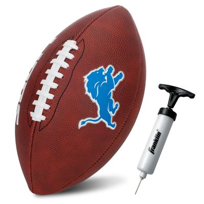 Franklin Sports NFL Detroit Lions Football - Youth Junior Size Football for Kids - Official NFL Team Logo + Colors Youth Ball - Kids Fan Shop Ball