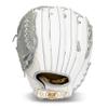 Franklin Sports Fastpitch Softball Glove - Field Master Fastpitch + Slowpitch Mitt - Women's + Girls' Lefty Glove - Adult + Youth - Left Hand Throw - 12.0" - White + Grey view 1