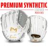 Franklin Sports Fastpitch Softball Glove - Field Master Fastpitch + Slowpitch Mitt - Women's + Girls' Lefty Glove - Adult + Youth - Left Hand Throw - 12.0" - White + Grey view 4