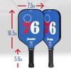 Franklin Sports NBA Philadelphia 76ers Pickleball Paddle - Official NBA Team Rackets - USAP (USAPA) Approved Premium Quality Pickleball Paddles - Authentic Team Logos + Colors view 2
