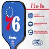 Franklin Sports NBA Philadelphia 76ers Pickleball Paddle - Official NBA Team Rackets - USAP (USAPA) Approved Premium Quality Pickleball Paddles - Authentic Team Logos + Colors view 3