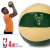 Franklin Sports NBA Milwaukee Bucks Toy Basketballs - 2 Pack of Kids Soft Mini Basketballs for Over the Door + Indoor Hoops - NBA Fan Shop Kids Soft Toy Balls - (2) Mini Balls Included view 3