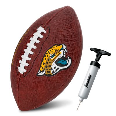 Franklin Sports NFL Jacksonville Jaguars Football - Youth Junior Size Football for Kids - Official NFL Team Logo + Colors Youth Ball - Kids Fan Shop Ball
