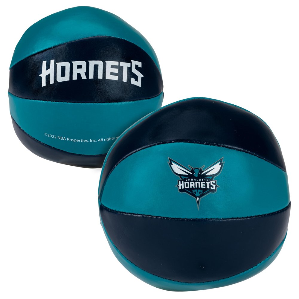 Franklin Sports NBA Charlotte Hornets Toy Basketballs - 2 Pack of Kids Soft Mini Basketballs for Over the Door + Indoor Hoops - NBA Fan Shop Kids Soft Toy Balls - (2) Mini Balls Included