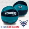 Franklin Sports NBA Charlotte Hornets Toy Basketballs - 2 Pack of Kids Soft Mini Basketballs for Over the Door + Indoor Hoops - NBA Fan Shop Kids Soft Toy Balls - (2) Mini Balls Included view 4