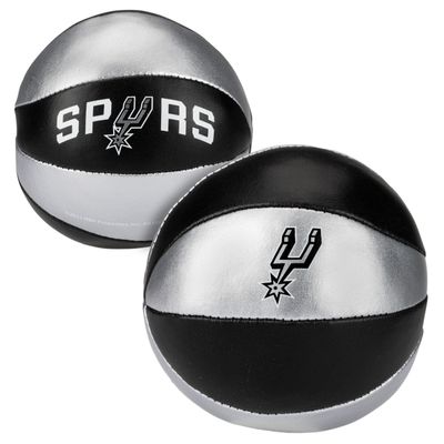 Franklin Sports NBA San Antonio Spurs Toy Basketballs - 2 Pack of Kids Soft Mini Basketballs for Over The Door + Indoor Hoops - NBA Fan Shop Kids Soft Toy Balls - (2) Mini Balls Included