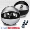 Franklin Sports NBA San Antonio Spurs Toy Basketballs - 2 Pack of Kids Soft Mini Basketballs for Over The Door + Indoor Hoops - NBA Fan Shop Kids Soft Toy Balls - (2) Mini Balls Included view 4
